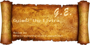 Gyimóthy Elvira névjegykártya